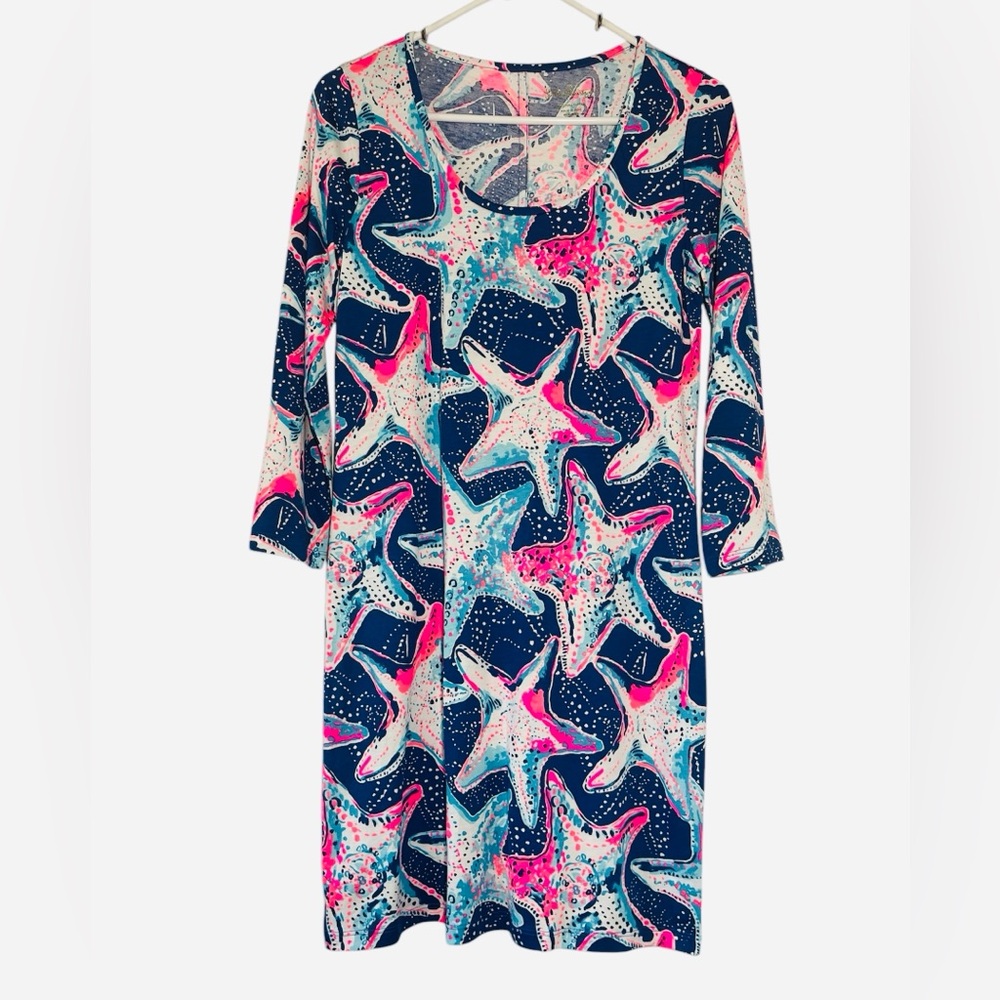 Lilly Pulitzer Beacon Colorful ‎ in Star Struck Pattern Dress Sz S